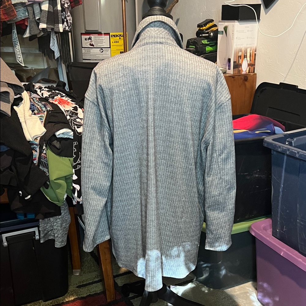 Women’s Gray Button-Up Jacket - Picture 3 of 3